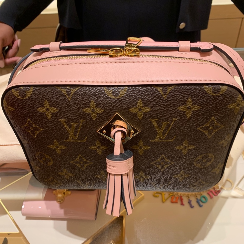 LV Powder Pink Saintonge Handbag Gently Used